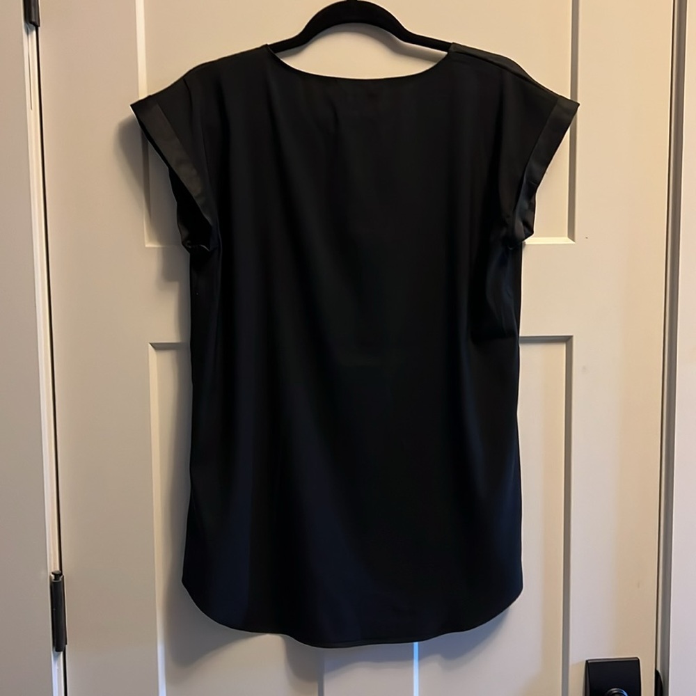 Express Zip-Front Satin Blouse - Picture 9 of 9